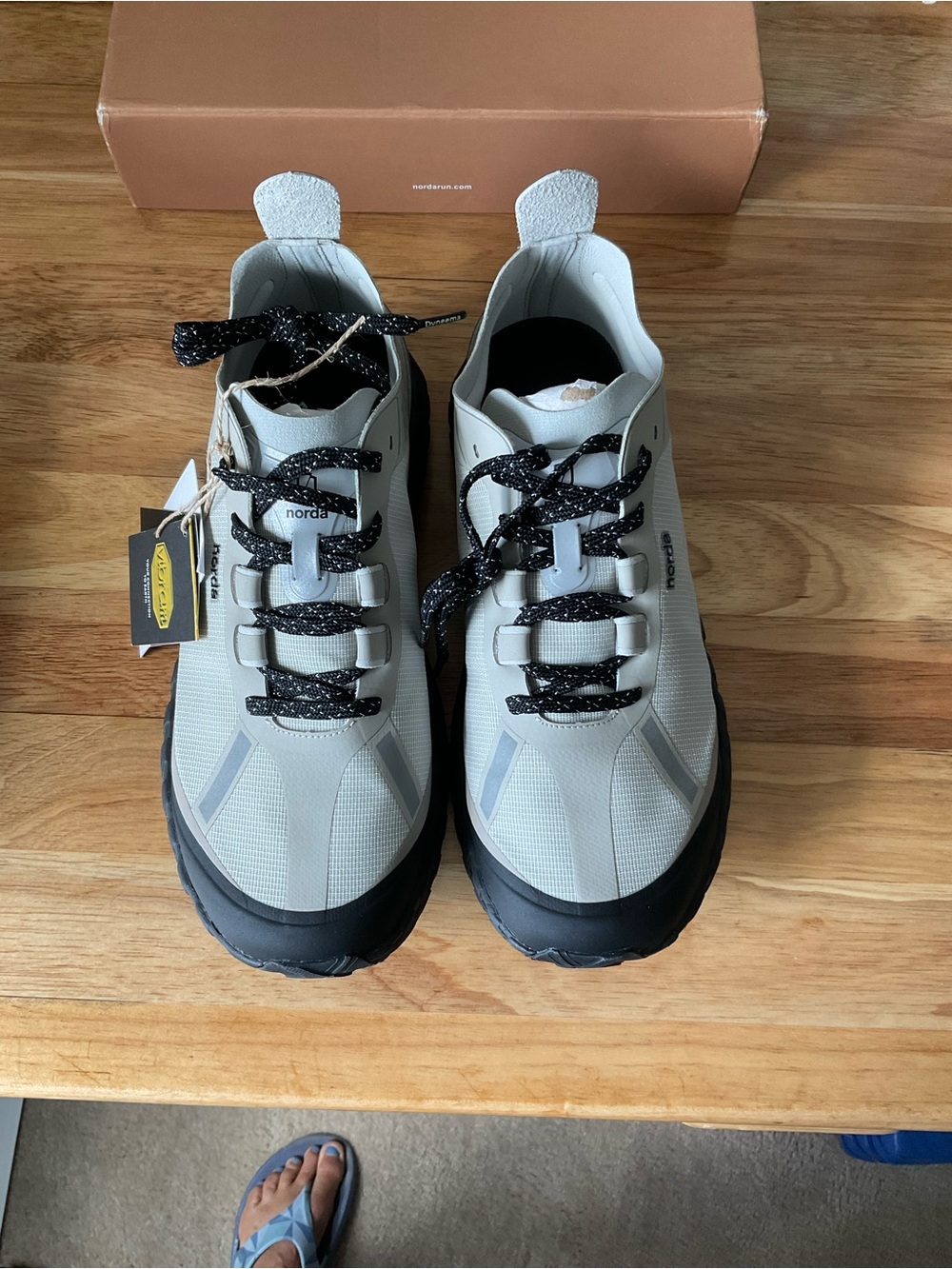 Unisex  Athletic Shoes in gray/cinder and black.  Reflective Accents. Waterproof